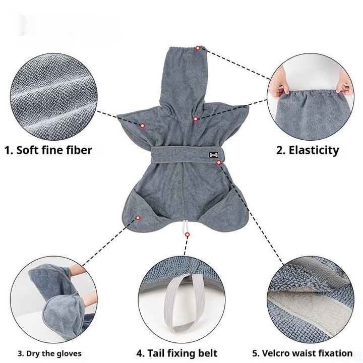 Upgrade Your Pet's Bath Time with Our Cotton Dog Bath Towel
