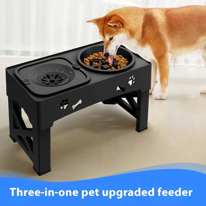Elevate Your Pet's Dining Experience with the Pet Stainless Steel Feeder Double Bowl