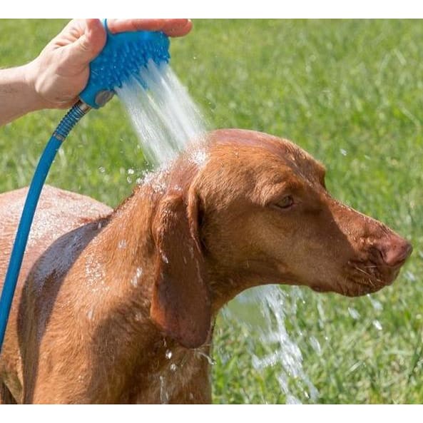 Dog Bath Silicone Nozzle Hand-held Brush