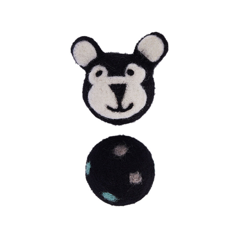 Colorful Felt Stretch Ball Cat Chew Toy