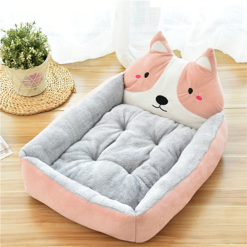 7Colors Warm Cozy Dog House Soft Fleece Nest Dog Baskets