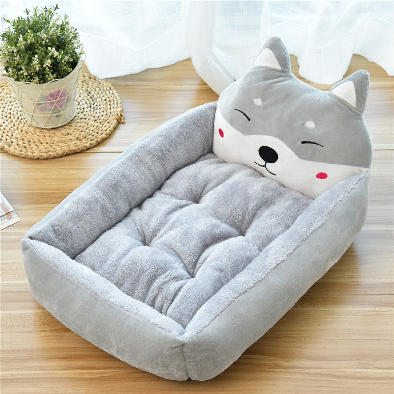 7Colors Warm Cozy Dog House Soft Fleece Nest Dog Baskets