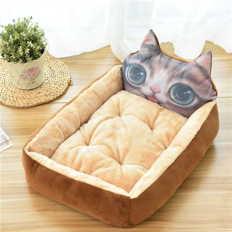 7Colors Warm Cozy Dog House Soft Fleece Nest Dog Baskets