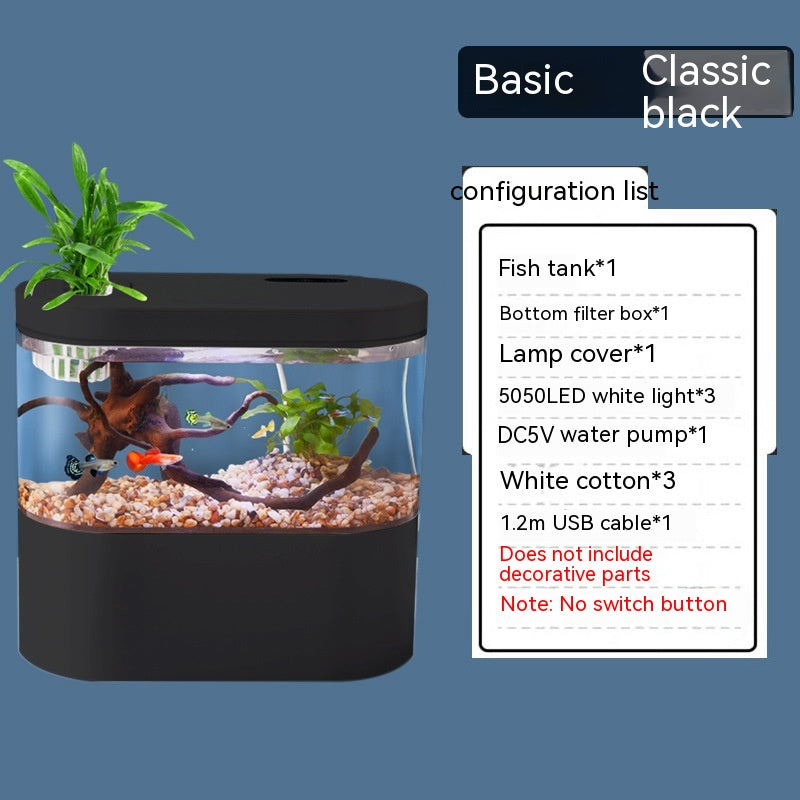 Mini Small Change Water Household Fish Tank