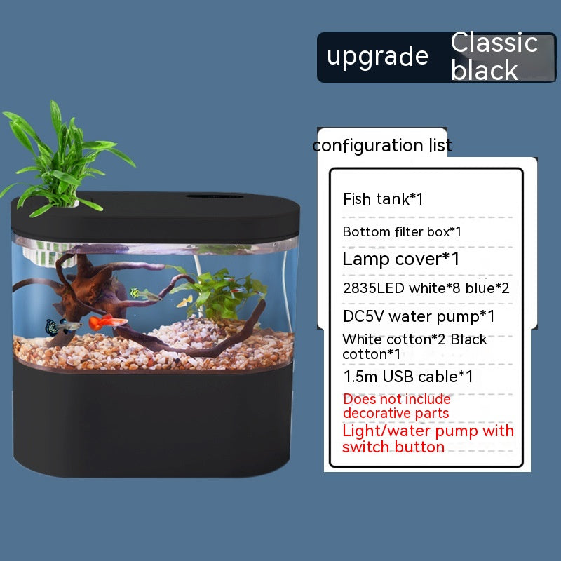 Mini Small Change Water Household Fish Tank