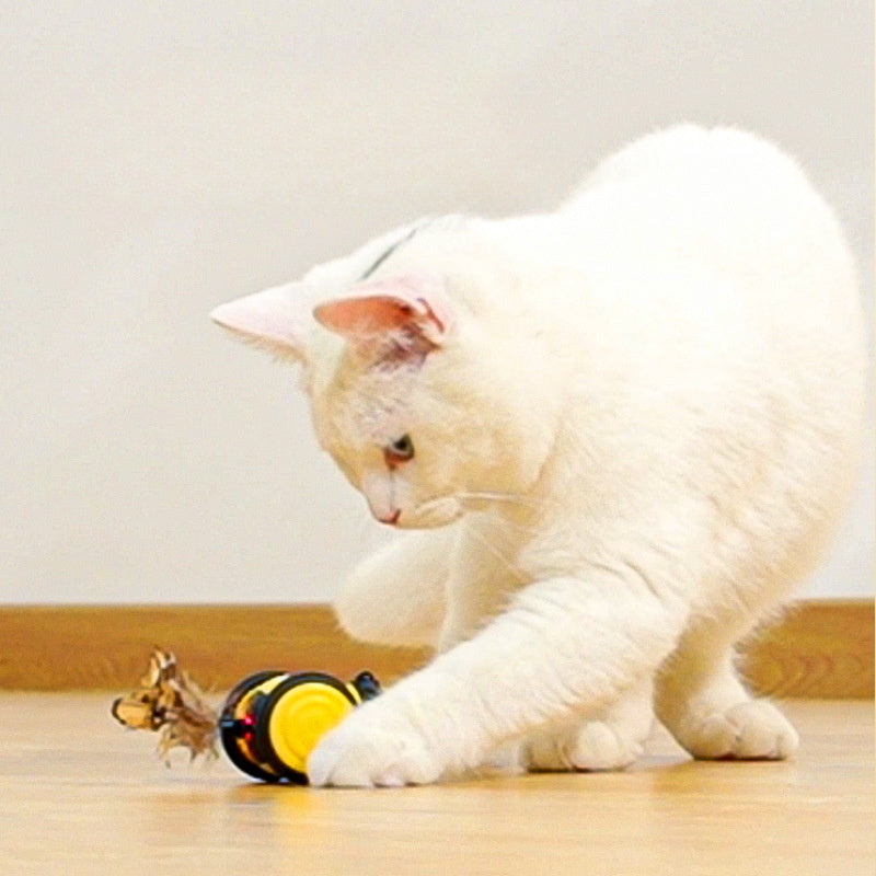 Pet Interactive Random Moving Stick Teaser Feather Electric Toy