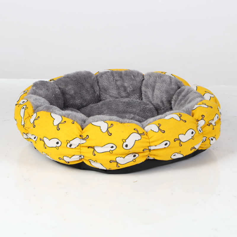 Donut Bed For Puppy And Kitten Round Fluffy Pet Bed