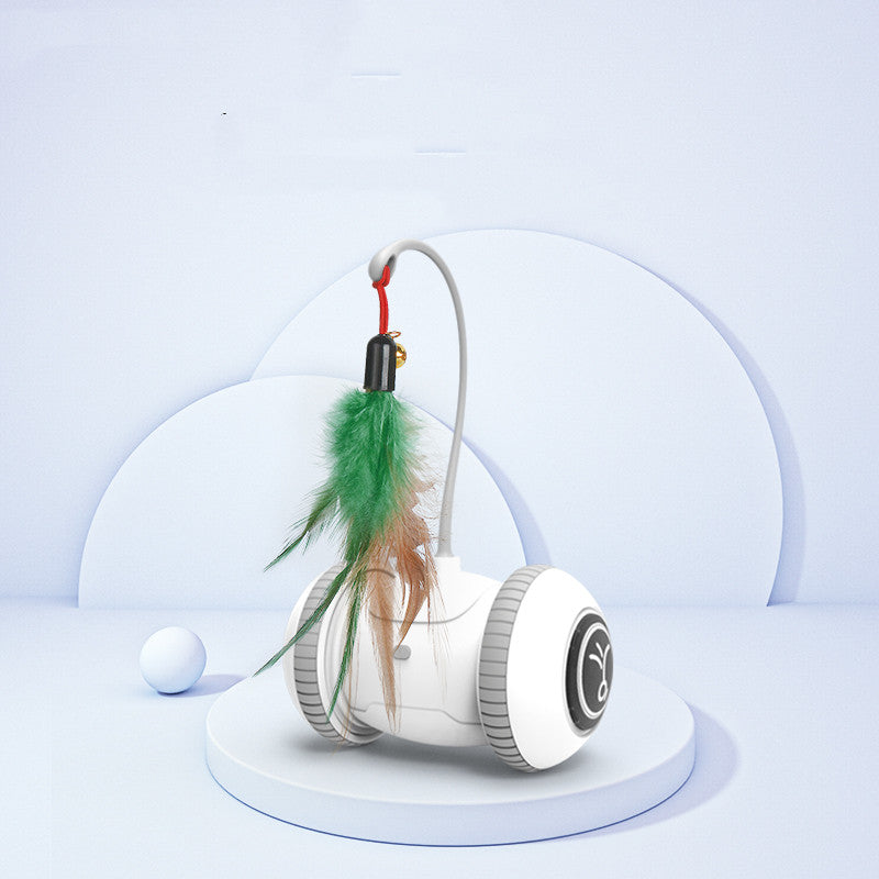 Interactive With Interchangeable Heads Pet Feather Toys