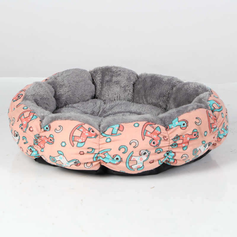 Donut Bed For Puppy And Kitten Round Fluffy Pet Bed