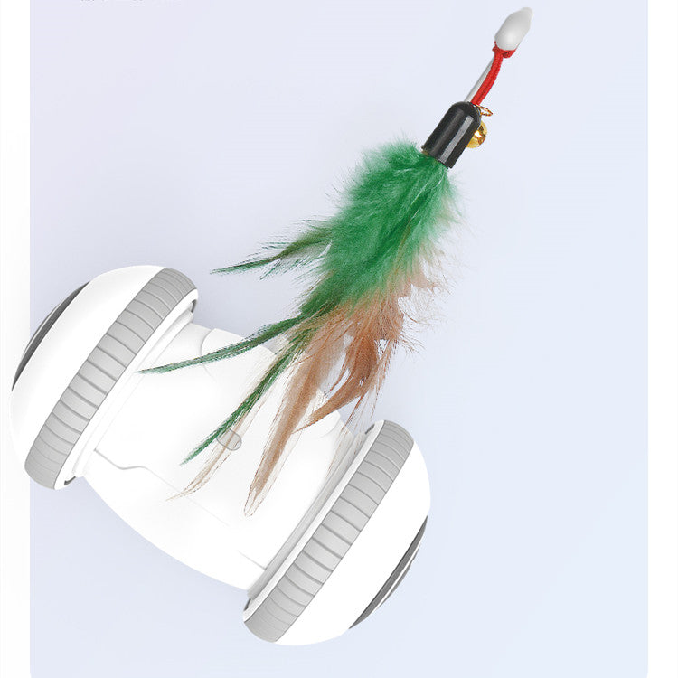 Interactive With Interchangeable Heads Pet Feather Toys