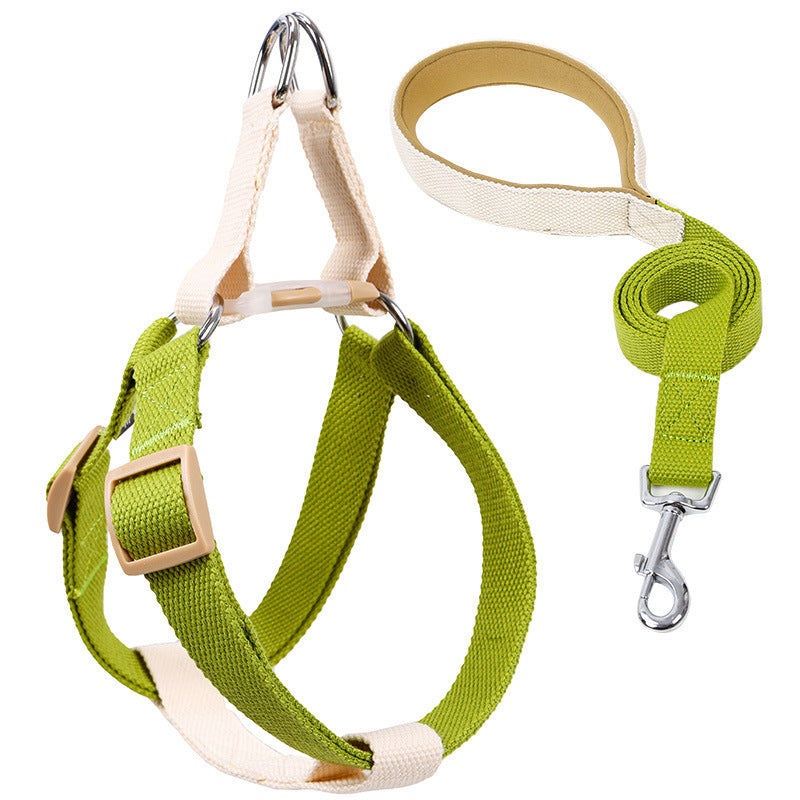 Color Pet Drawstring Leash Vest-style