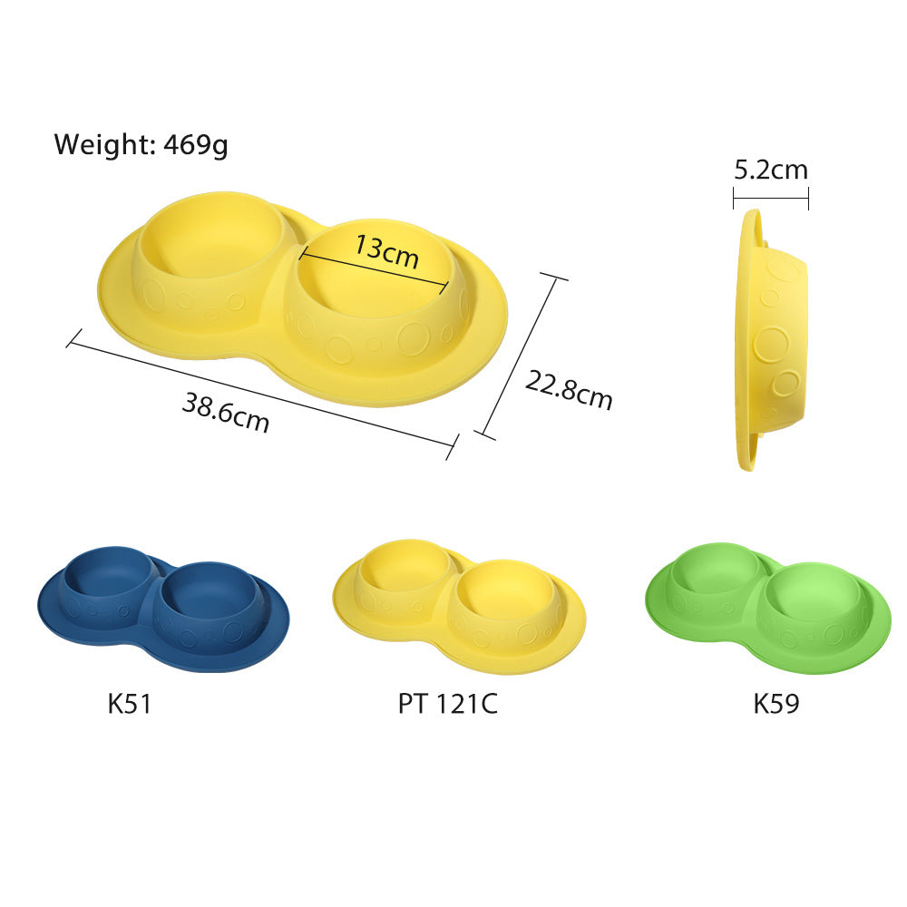 2 In 1 Mat Pad Pet Bowls & Feeders
