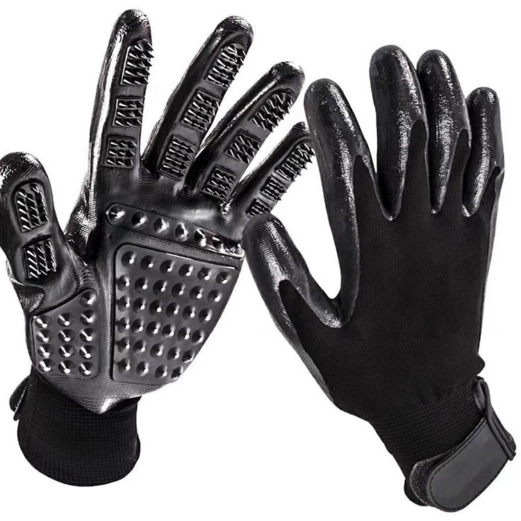 Pet Hair Grooming Glove Cats Soft Rubber
