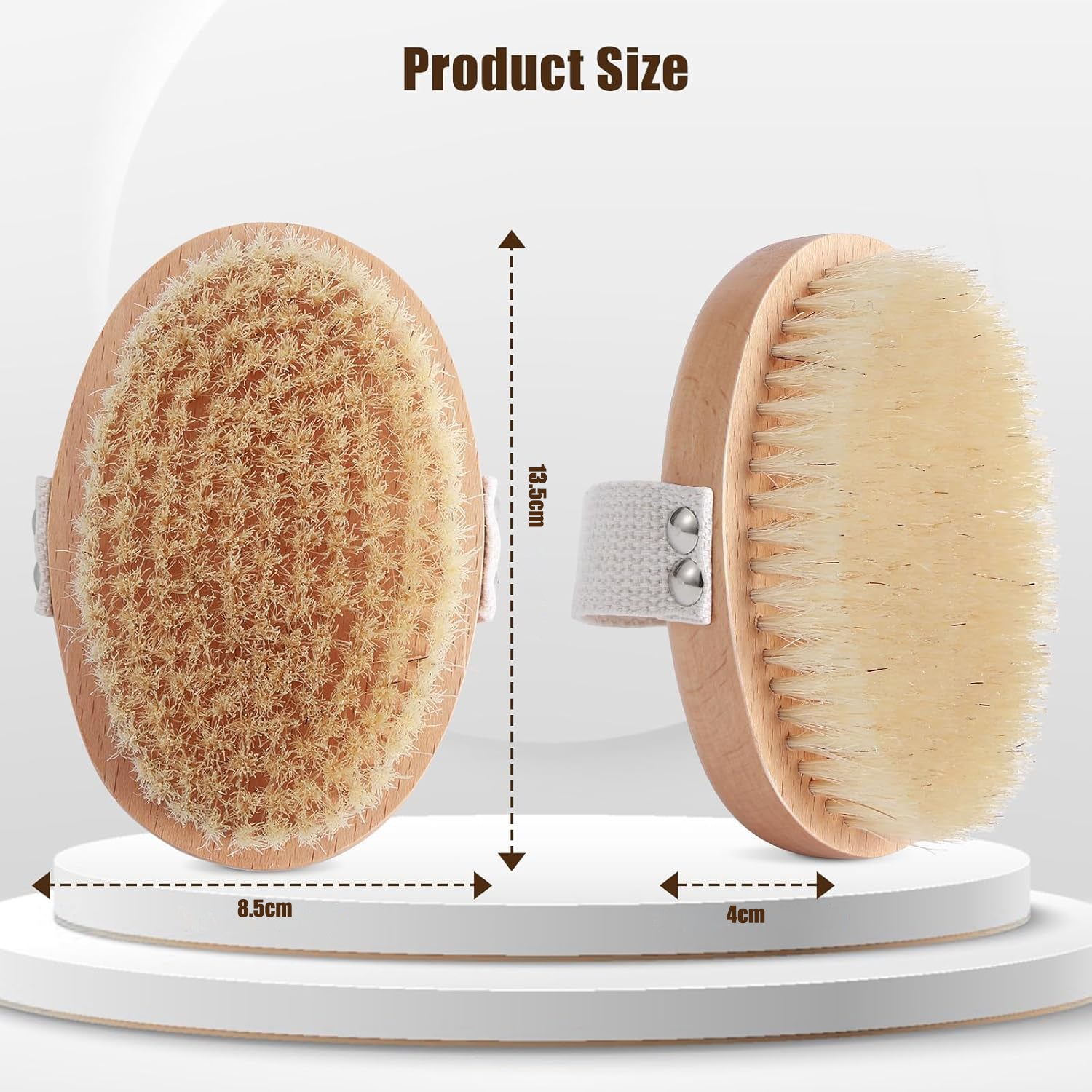 Soft Boar Bristle Pet Palm Brush