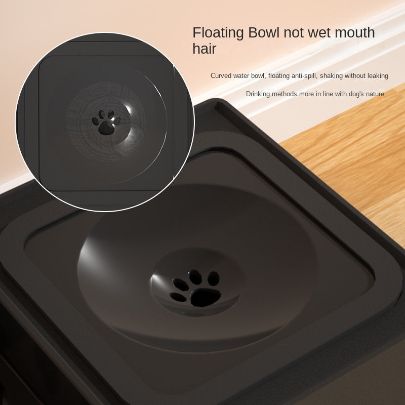 Stainless Stand Adjustable Height Pets Feeding Dish Bowl