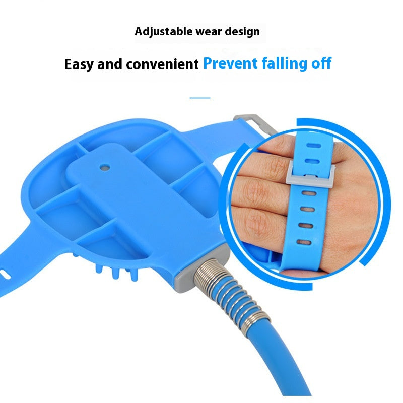 Dog Bath Silicone Nozzle Hand-held Brush