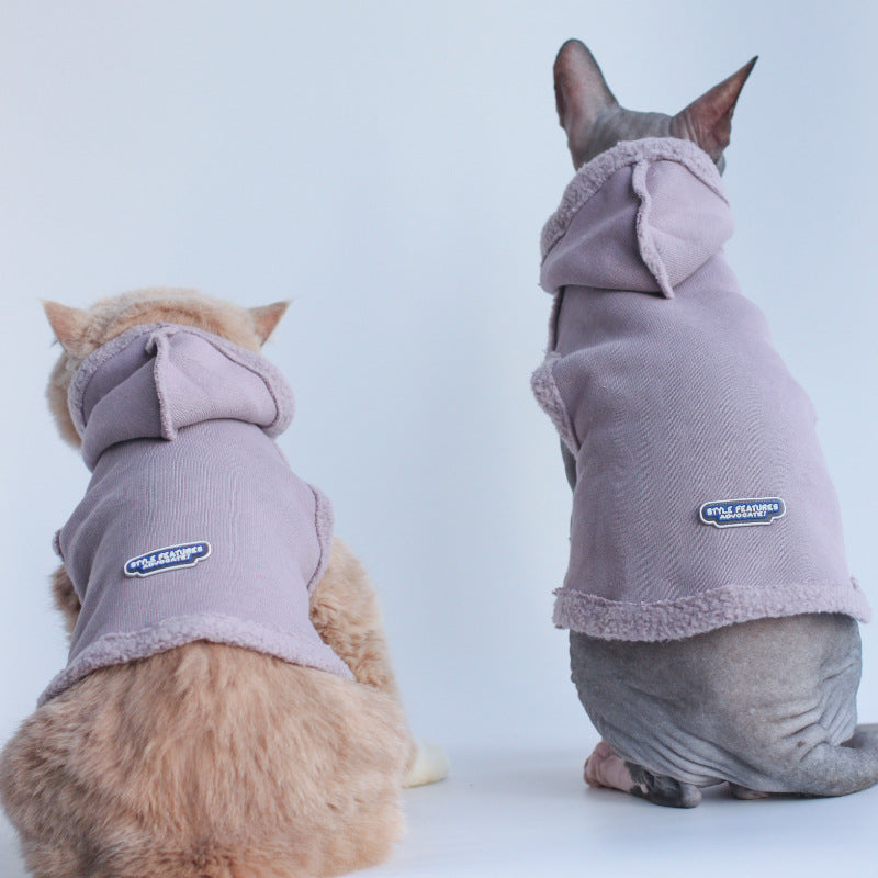 Winter Fleece Thickened Warm Hooded Sweater