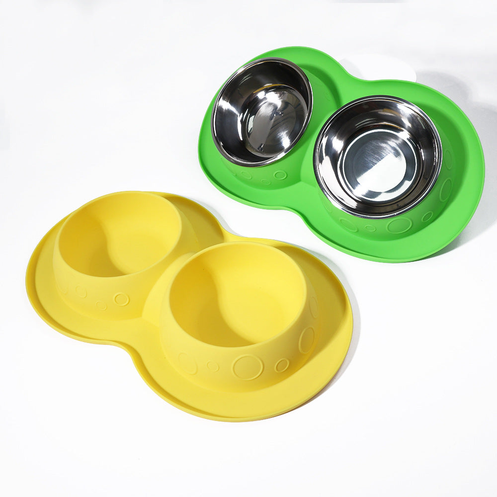 2 In 1 Mat Pad Pet Bowls & Feeders