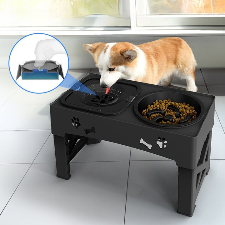 Pet Stainless Steel Feeder Double Bowl