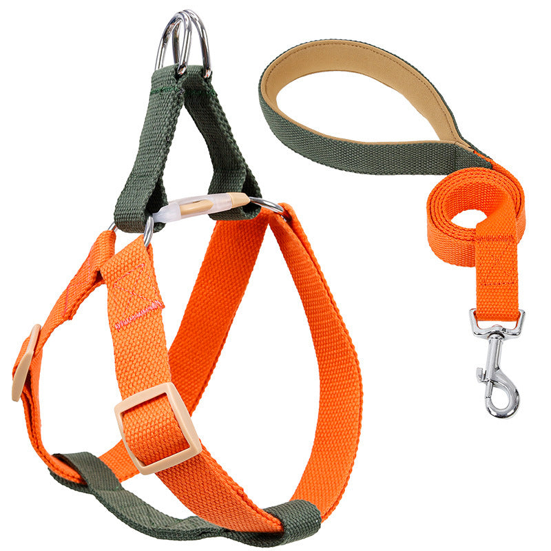 Color Pet Drawstring Leash Vest-style