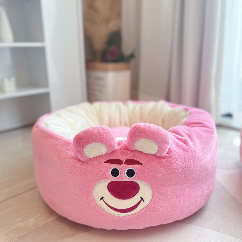 Universa Plush Pet Nest Cushion Round Bed