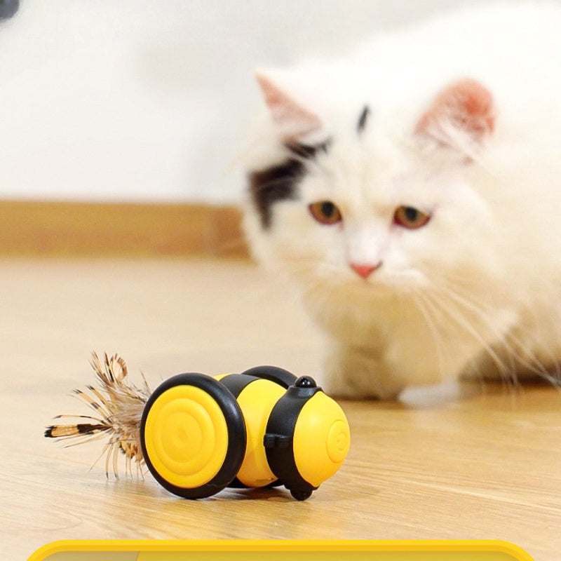 Pet Interactive Random Moving Stick Teaser Feather Electric Toy