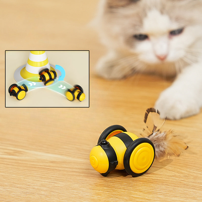 Pet Interactive Random Moving Stick Teaser Feather Electric Toy