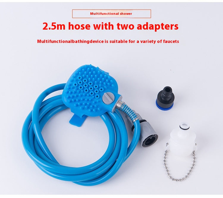 Dog Bath Silicone Nozzle Hand-held Brush