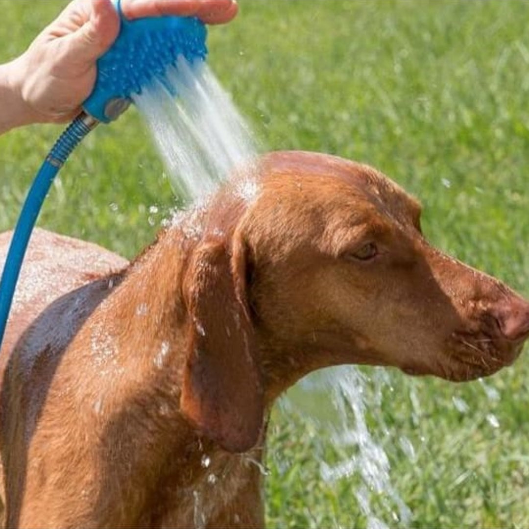 Dog Bath Silicone Nozzle Hand-held Brush