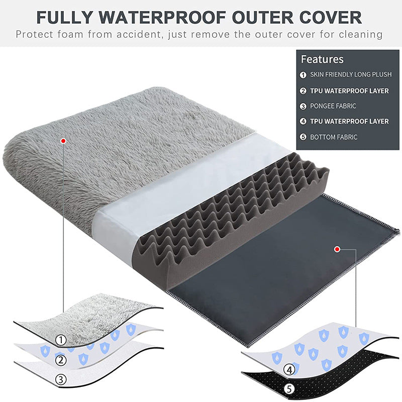 Wave Memory Foam Deep Sleep Dog Sofa Bed