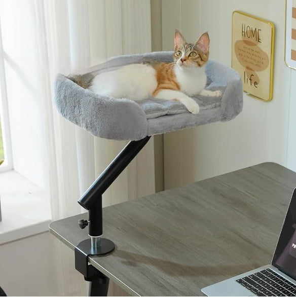 Desktop Cat Bed With Rotating And Adjustable-height